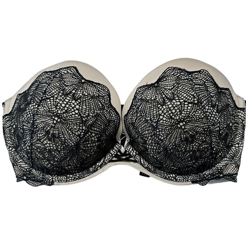 Victorias Secret Bra 34D Black Underwire Padded Very Sexy Multiways NO STRAP
